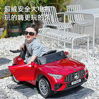 热豹 儿童电动车四轮可坐人男女小孩周岁玩具遥控宝宝四驱汽车
