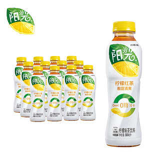 可口可乐（Coca-Cola） 阳光柠檬茶饮料 0糖0脂 500ml*12瓶 整箱装 无糖柠檬红茶500ml*12瓶