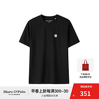 Marc O'Polo/MOP春季logo印花基本款短袖T恤男士 黑色990 L