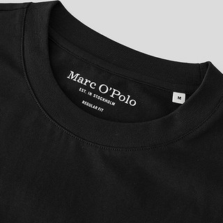 Marc O'Polo/MOP春季logo印花基本款短袖T恤男士 黑色990 M