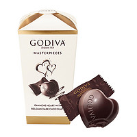 88VIP：GODIVA 歌帝梵 心形黑巧克力花盒117g节日礼物伴手礼礼物零食喜糖