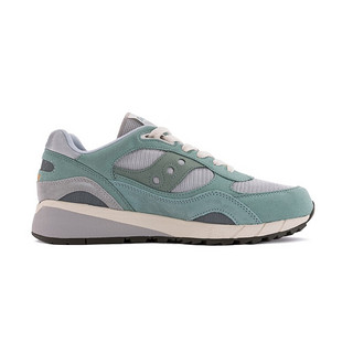 Saucony【吴念真】索康尼SHADOW6000复古运动休闲鞋款春季运动鞋 灰绿1 36