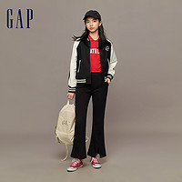 Gap 盖璞 女装早春LOGO纯棉半开襟POLO领T恤宽松廓形高级舒适上衣836108