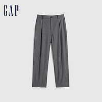 Gap 盖璞 男装春秋时尚通勤商务高级西装裤直筒裤简约舒适休闲裤889625