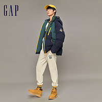 Gap 盖璞 男装秋冬防风连帽羽绒服微弹柔软宽松外套840917