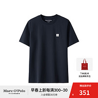 Marc O'Polo/MOP春季logo印花基本款短袖T恤男士 黑藏青898 XXL