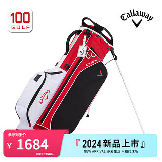 卡拉威（Callaway）高尔夫球包女士支架包24轻量稳定时尚高尔夫球杆包女 红色