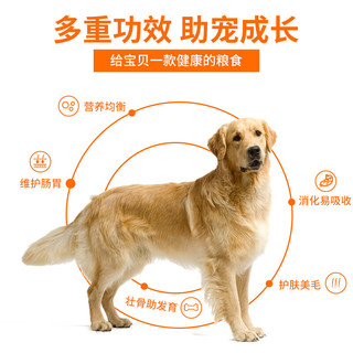 AIBEI 爱倍 倍犬儿欢 成犬狗粮10kg 金毛泰迪拉布拉多柯基比熊柴中小通用20斤 40斤