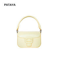 PaTaYa 帕塔雅 芝士包2023新款包包剑桥包手提包斜挎包小包单肩包小众女包 奶黄芝士包