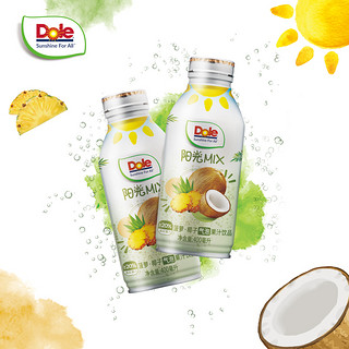 Dole 都乐 阳光气泡果汁菠萝椰子混合汽水口味营养