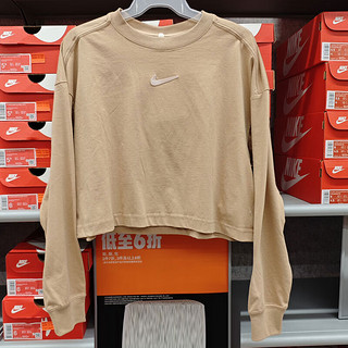 耐克（NIKE）卫衣女装春秋款训练运动服外套时尚圆领休闲套头衫 DR5633-200 XL