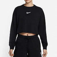 耐克（NIKE）卫衣女装春秋款训练运动服外套时尚圆领休闲套头衫 DR5633-010 XL