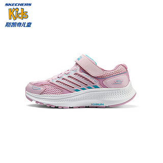 Skechers斯凯奇儿童2024年春季魔术贴轻质运动鞋303924L 粉红色/蓝色/PKBL 27.5码