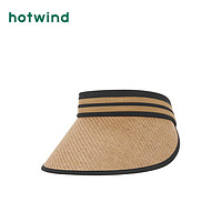 热风（Hotwind）2024年夏季女士休闲防晒空顶帽 02棕色 F