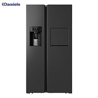 Damiele 英国达米尼冰箱571L自动制冰冰箱双开门水吧变频家用对开门带冰吧
