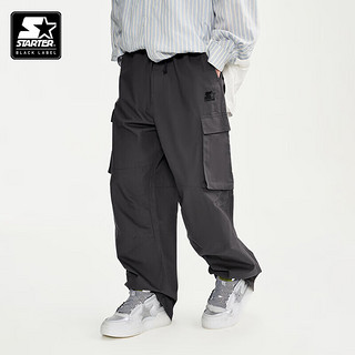 STARTER 24年男女同款时尚美式宽松工装裤 灰色 L 175/92A