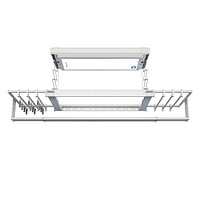 OLT 欧兰特 M1电动晾衣架 自动升降晒衣阳台智能控制LED照明遥控 M1B-C象牙白伸缩杆