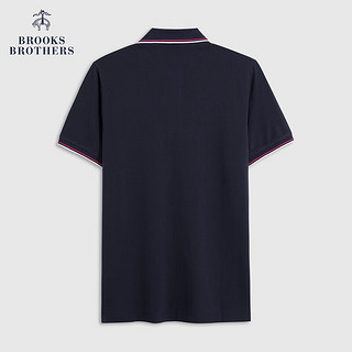 布克兄弟（BrooksBrothers）男士24早春珠地网眼棉质短袖Polo衫 4004-藏蓝色 XXL