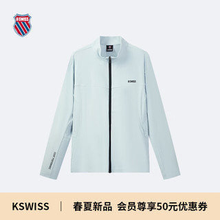 盖世威（K·SWISS）24春季新款针织开衫立领长袖外套男休闲运动上衣109987