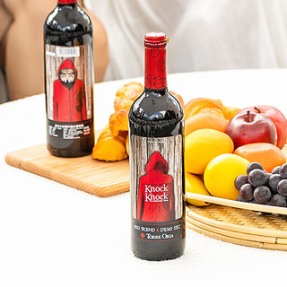 奥兰小红帽 半甜红葡萄酒 750ml 西班牙原瓶 /自饮 组合装- 半甜3瓶+干红3瓶