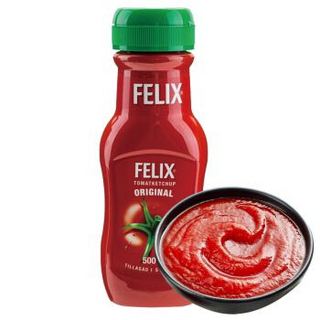 FELIX 菲力斯 瑞典进口 菲力斯（FELIX）原味番茄酱  番茄沙司 意面酱西餐烘焙调味酱500g