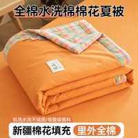 南极人全棉被子夏季夏被薄款纯棉可机水洗空调被单人夏凉被春秋被四件套 QY-简爱-