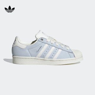 adidas superstar w贝壳头运动板鞋女子阿迪达斯三叶草ie3037 浅蓝色