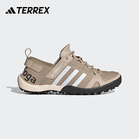 adidas DAROGA户外漂流涉水溯溪鞋男女阿迪达斯TERREX ID8648 杏灰色/白色 42