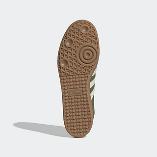 adidas「T头鞋」SAMBA OG经典运动板鞋男女阿迪达斯三叶草 橄榄绿/米白 41(255mm)