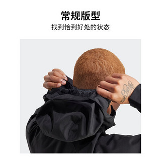 adidas户外运动连帽冲锋衣男装阿迪达斯TERREX IP1435 黑色 A/XL