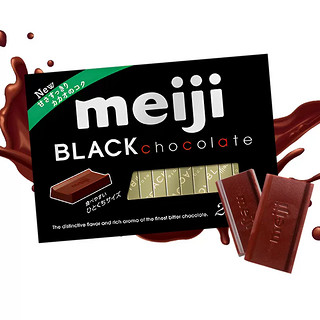 明治（meiji）钢琴黑巧克力120g/26枚/盒