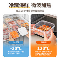 造物小生 冰箱冷冻肉收纳盒食品级专用储物盒整理分装盒可微波炉加热保鲜盒