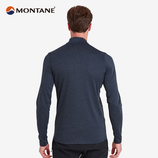 MONTANE盟泰恩DART ZIP NECK 户外速干式T恤男款透气徒步防晒衣服