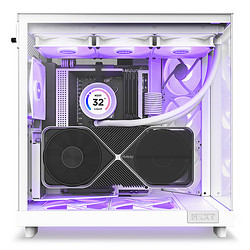 NZXT 恩杰 H6Flow /RGB ATX新款海景房电脑机箱台式侧透水冷主机箱