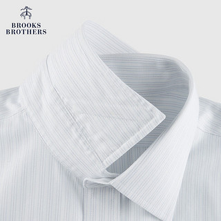 布克兄弟（BrooksBrothers）男士24早春宽距领牛津纺免烫长袖正装衬衫 4000-淡蓝色 14/3/H