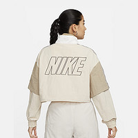 NIKE 耐克 女子夹克秋新款休闲运动服半拉链立领梭织外套FB8373-126