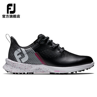 FootJoy高尔夫球鞋女士FJ Fuel运动轻量减震防泼水稳定舒适运动无钉鞋子 白/绿/淡紫90769 6=36.5码