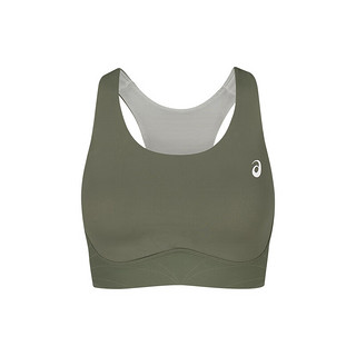 亚瑟士ASICS运动背心女子透气舒适运动内衣百搭胸衣 2012C955-300 军绿色 XL