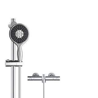 PLUS会员：GROHE 高仪 26107000 恒温淋浴花洒套装 恒温有下出水