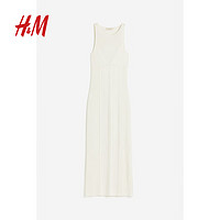 H&M女装2024春季新款露背罗纹针织连衣裙1228902 155/80A XS