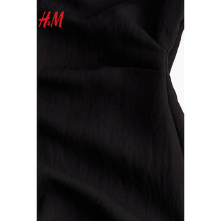 H&M2024春季女装时尚休闲百搭纯色收腰款连衣裙1219998 米色 170/116A XL