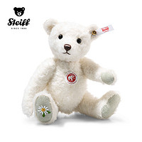 Steiff 埃琳娜-温暖泰迪熊毛绒玩具 白色 收藏限量版 19cm
