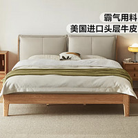 新品发售、家装季：LINSY 林氏家居 LH565A2-A  双人床  B款普通床 1.5*2m