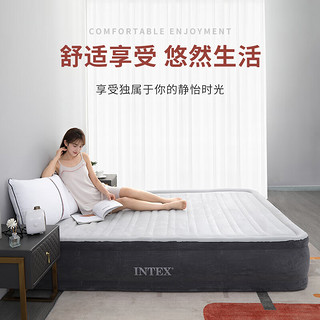 INTEX 67770ND内置电泵双人加大充气床 家用午休气垫床户外帐篷折叠床