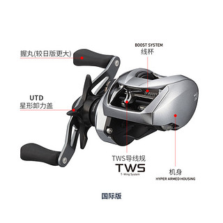 达亿瓦（DAIWA） 22 ZILLION SV TW 子龙 泛用水滴轮路亚远投钓鱼轮 渔鱼线轮 泛用偏小饵SV 100XHL国际左8.5速