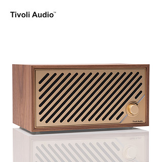 Tivoli AudioTivoli Audio流金岁月M2D高档木质家具音响i蓝牙音箱支持无线WiF 胡桃木/金色