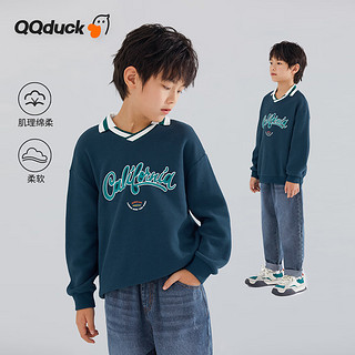可可鸭（QQ DUCK）童装儿童卫衣男上衣女童套头外套学生青少年衣服；