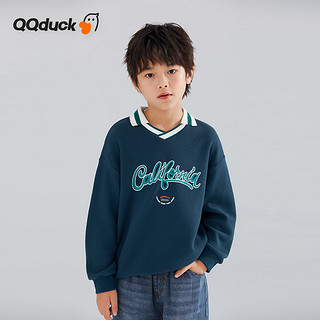 可可鸭（QQ DUCK）童装儿童卫衣男上衣女童套头外套学生青少年衣服；