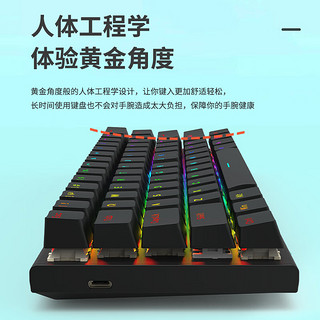 红龙（REDRAGON）M61 SE 有线磁轴机械键盘 8K回报率 RT键盘 可调节键程 RGB背光 61键电竞游戏键盘-黑色 【61键】有线-8K回报率-黑色