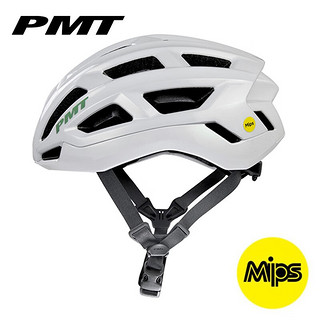 PMT MIPS典雅骑行头盔自行车轻量气动安全帽公路车山地车男女装备护具 星月白 L码(适合头围58-61CM)
